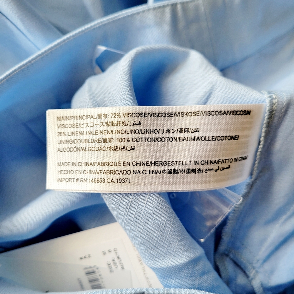 Saks Fifth Ave-THE FIFTH LABEL Acclaimed Pant in Sky Blue —new with tag - Picture 11 of 11